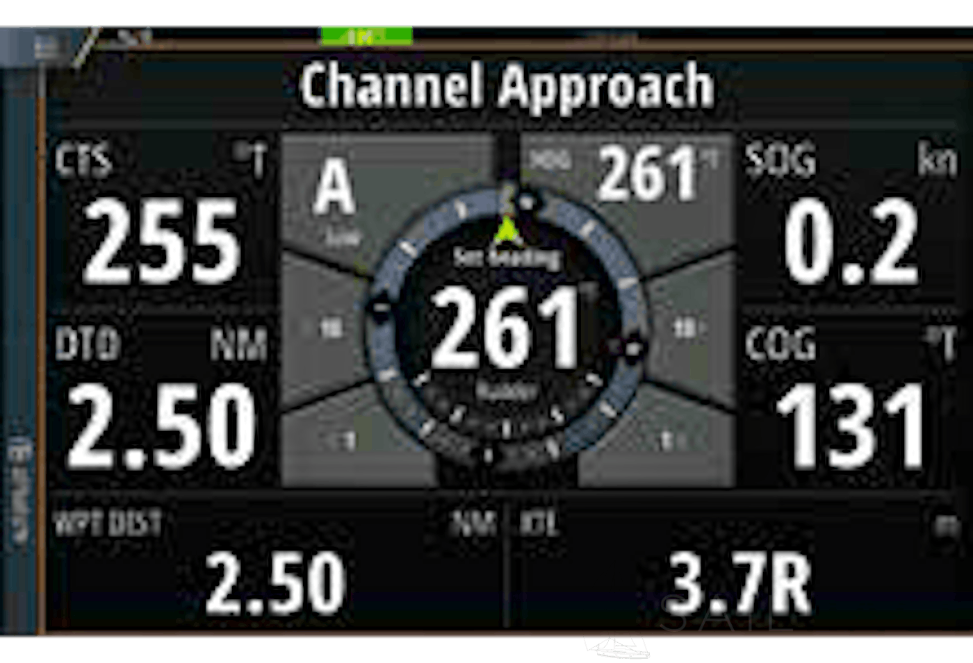 Schermata di avvicinamento al canale B&amp;G Chartplotter Chartplotter