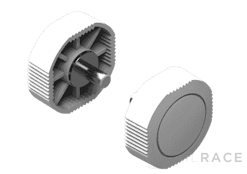 Lowrance Bracket mount knobs for Link-6 VHF radio (White)