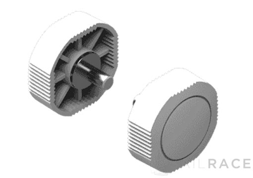 Lowrance Bracket mount knobs for Link-6 VHF radio (White)