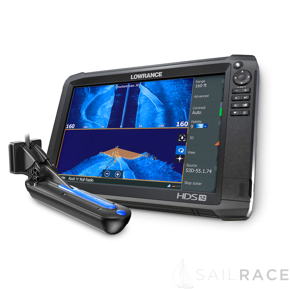 Lowrance HDS-12 Carbon ROW with HST-WSBL Skimmer Transducer and