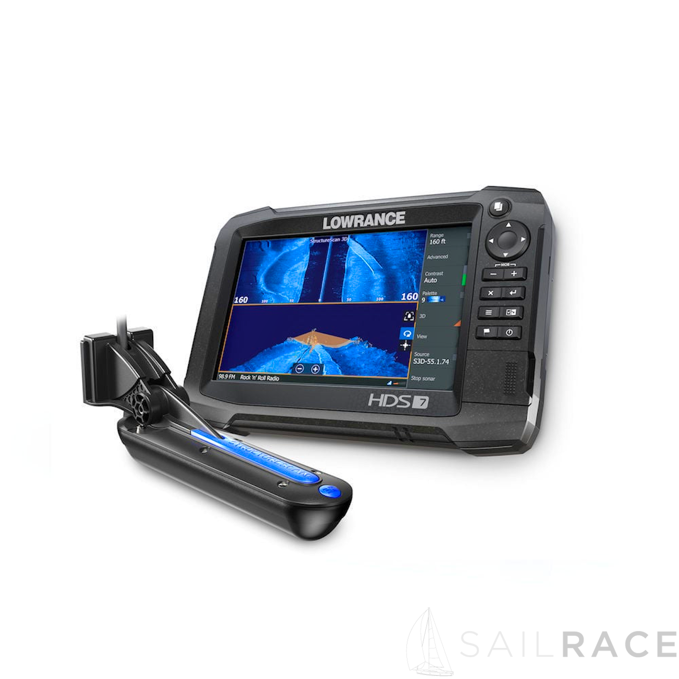 Lowrance HDS-7 Carbon ROW with HST-WSBL Skimmer Transducer and StructureScan 3D Bundle: - image 2