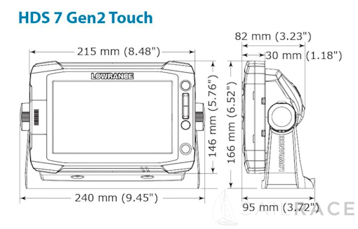 Lowrance HDS-7 GEN2 Touch ROW avec 83/300 et transducteur StructureScan - image 6