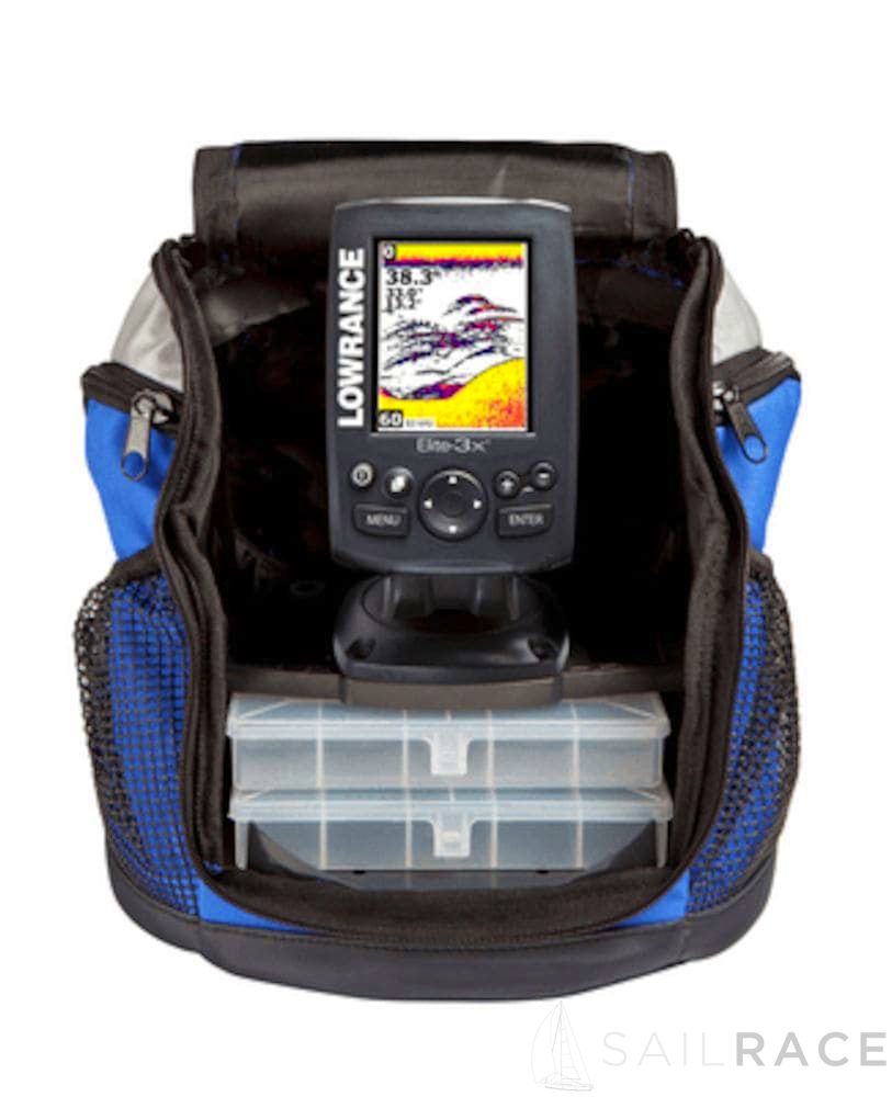 Lowrance Elite-3x All-Season Fishfinder Pack with Skimmer® transducer,  dock/ice transducer and vertical mount