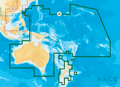 Navico 50 XG couvrant l'Australie, y compris les îles Norfolk