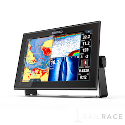 Simrad 12-inch chartplotter and radar display with TotalScan™ transducer - image 2