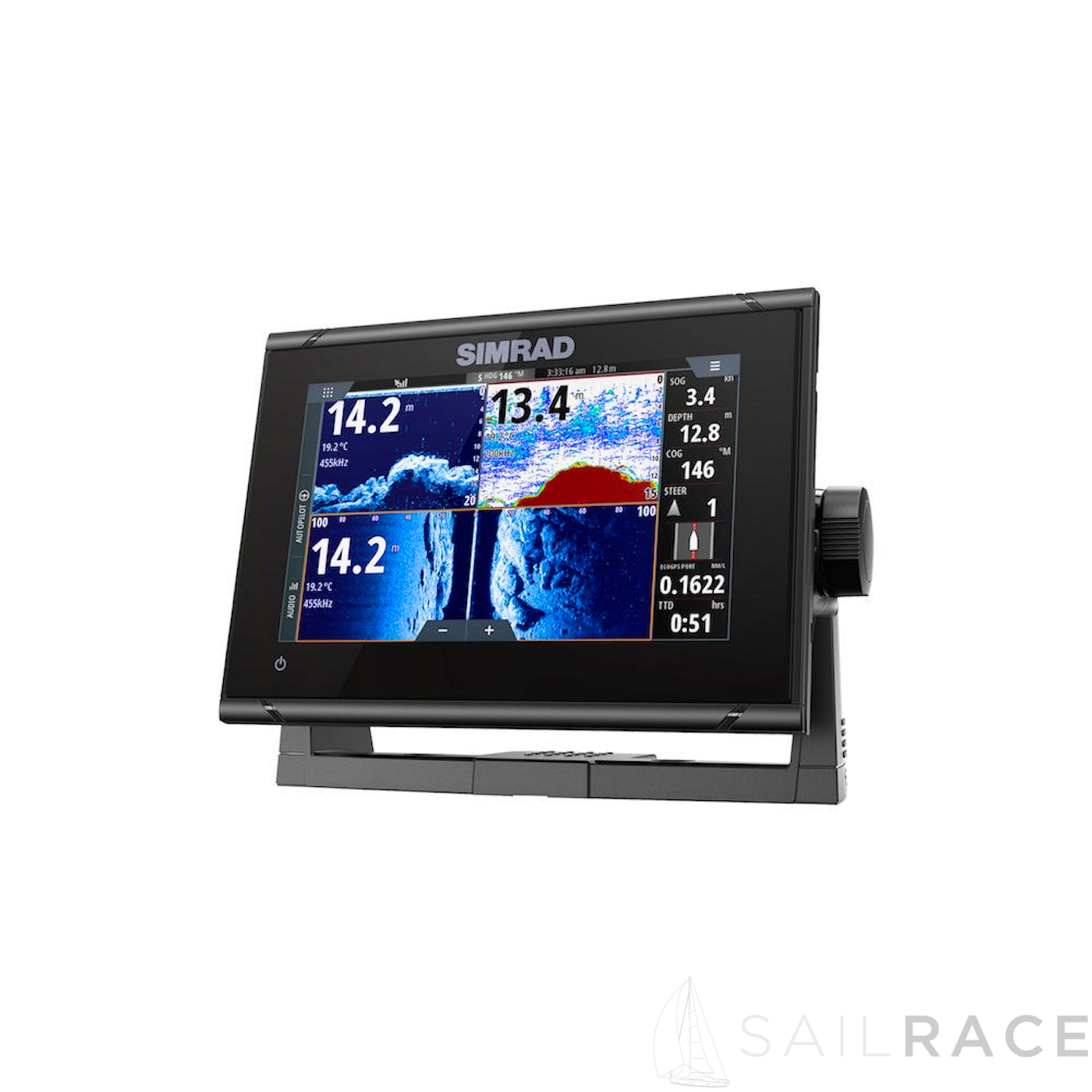 Simrad 7-inch chartplotter and radar display with TotalScan™ transducer - image 2