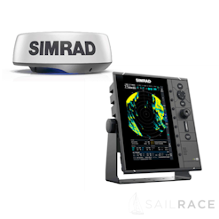 Simrad Pro R2009 Halo24  is a Dedicated 9" Portrait Radar Control Unit and Halo24 Pulse Compression Radar