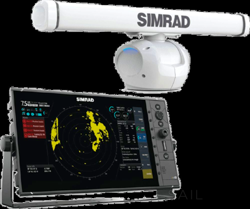 Le kit Simrad Pro R3016 HALO™-4 est une unité de contrôle radar à écran large 16&quot; et un radar à compression d&#039;impulsions HALO-4