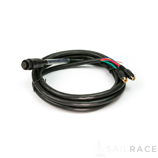Simrad Video/Comms Cable (8 pin connection to bare wires for NMEA and 2 RCA female for Video in Port one and two)  2 m (6.5 ft) NSS/Zeus/NSE/S
