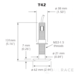 T42 Temperature Sensor Thru-hull