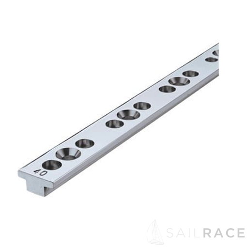HARKEN 40mm Stainless Steel Pinstop T-Track — 4 m