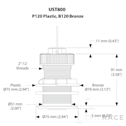 UST800 Smart™ Sensor Thru-hull NMEA 2000®